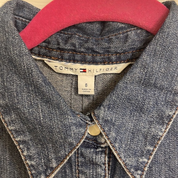 Vintage Tommy Hilfiger Denim Belted Dress - Picture 2 of 6